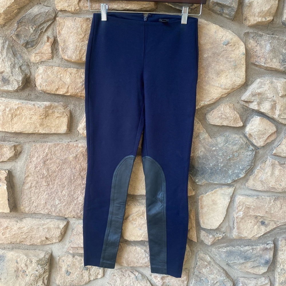 J.Crew cotton/leather pants size 0